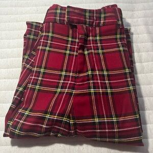 Hot Topic Red Plaid Pants